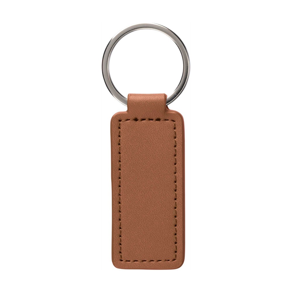 Sleutelhanger Sabrina | Appeleer en synthetisch leer - bruin