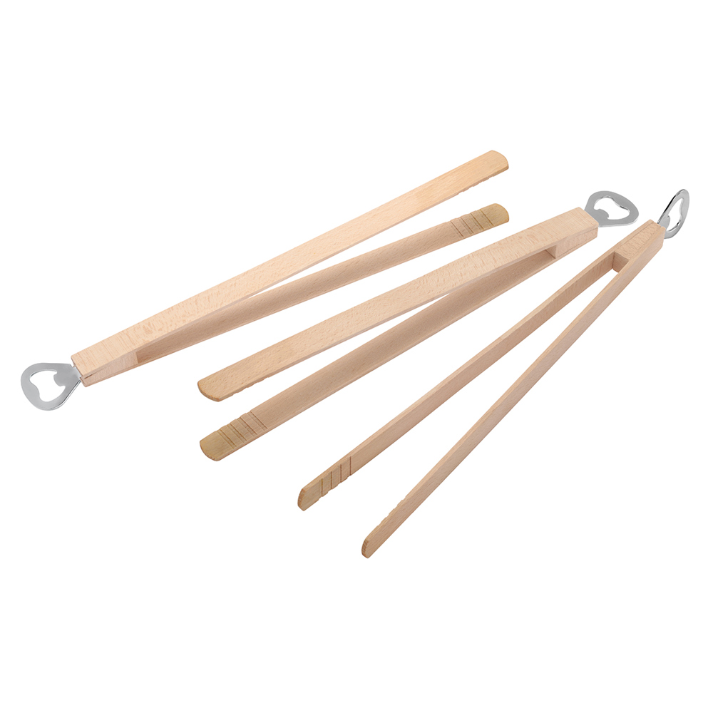 Grilltang hout met flesopener