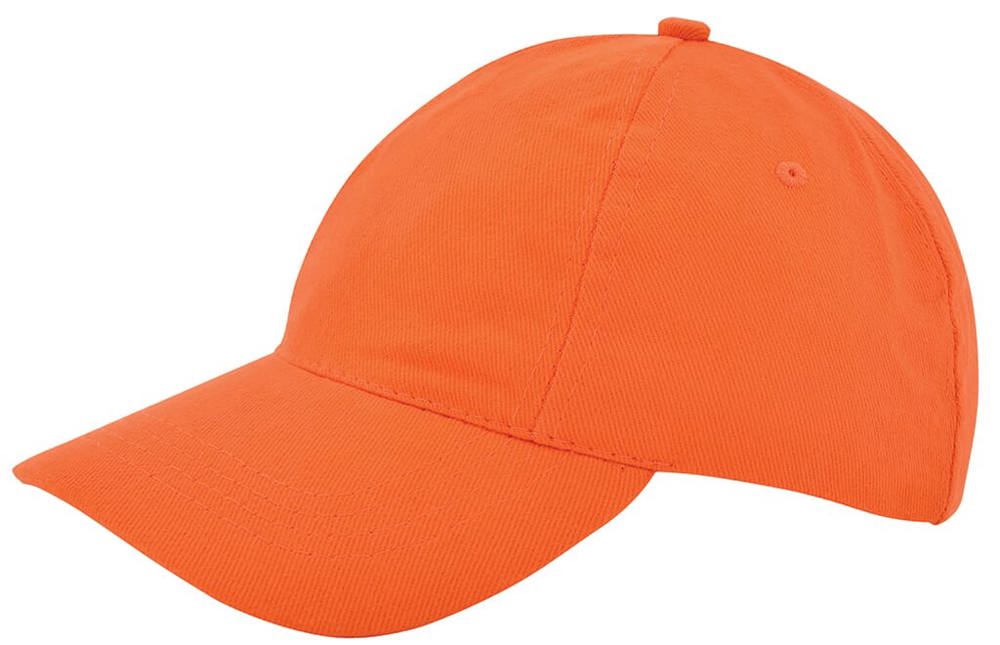 Nilton's Kinder Brushed Promo Cap, 260 g/m² - Oranje (PMS 165c) / Oranje