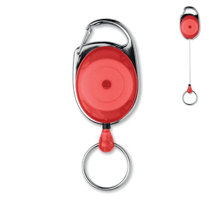 ARRONSA - Intrekbare badgehouder - Rood