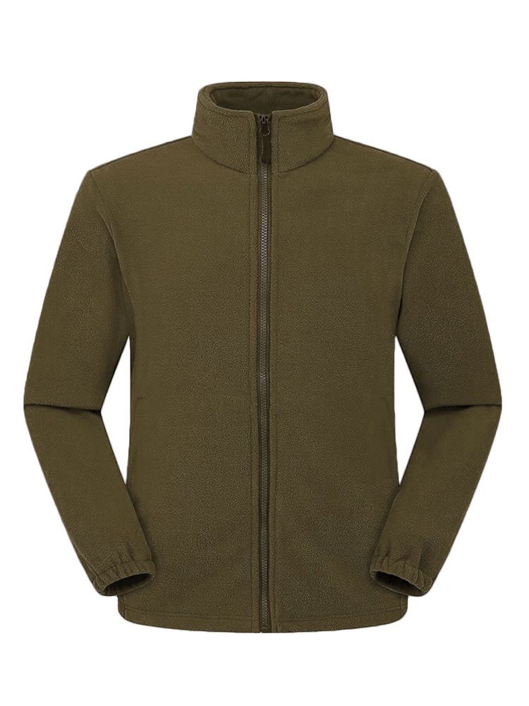 BS Peak full zip fleece sweater, 290 gr/m² - Military (PMS 7771C)