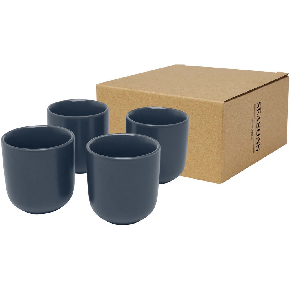 Male 90 ml 4-delige set espressokopjes - Hale blauw
