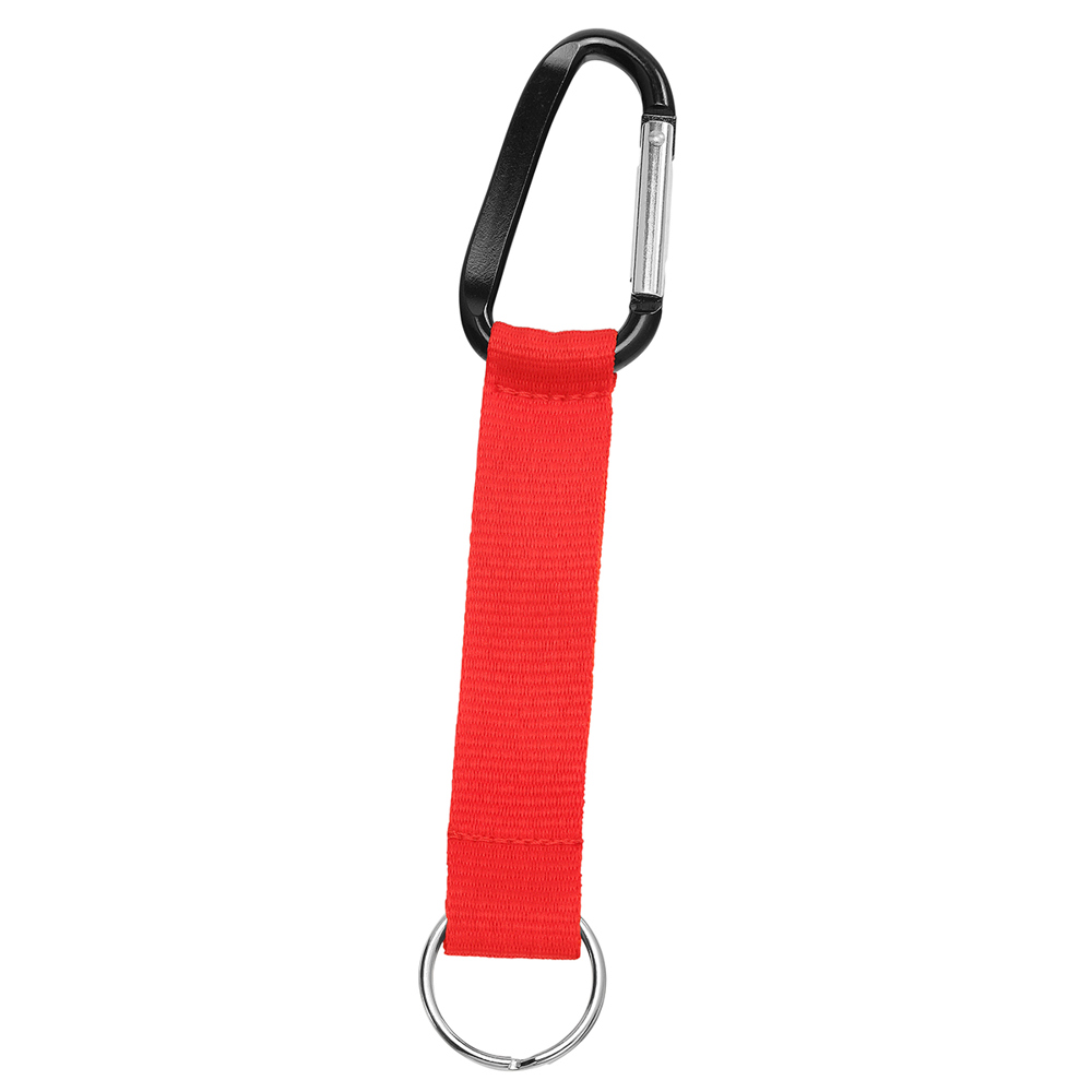 Korte keycord "Duo" - felrood/zwart