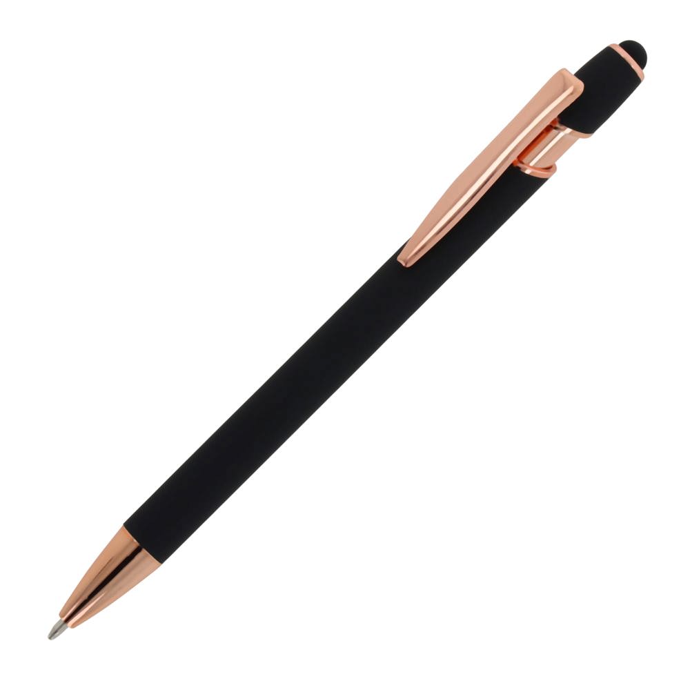 Balpen Paris Luxe Metaal rubberised - Zwart
