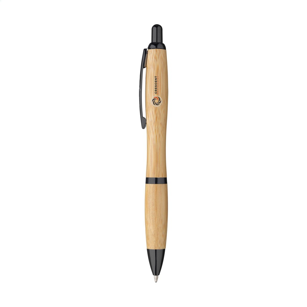 Athos Bamboo pennen - zwart (± PMS Black)