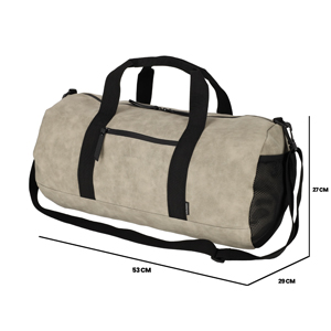 NORLÄNDER Nubuck Duffeltas Taupe