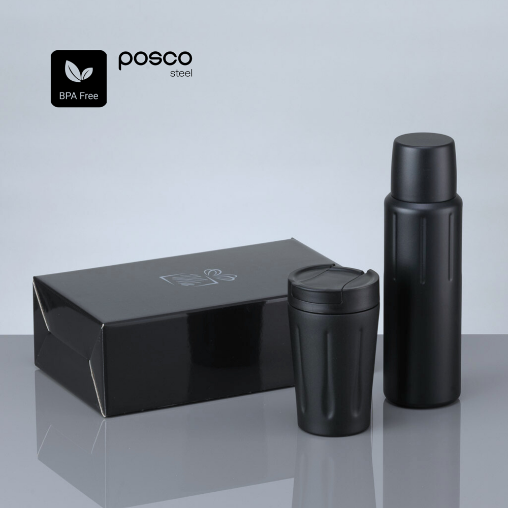 Scandic Set: thermomok 350 ml en thermosfles 750 ml