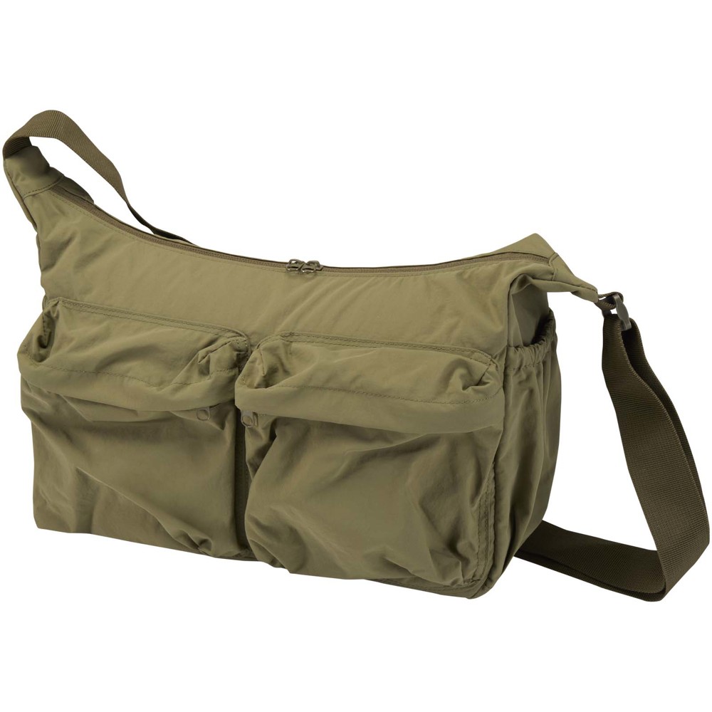 Calli 13" GRS laptoptas van gerecycled nylon - Bosgroen