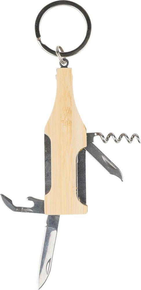 Bamboe multitool-sleutelhanger Inaya