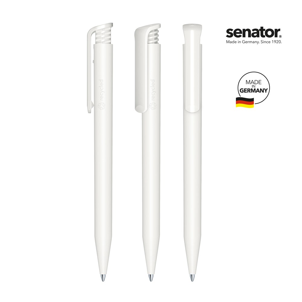 senator® Super Hit Mat Recyceld balpen - Wit