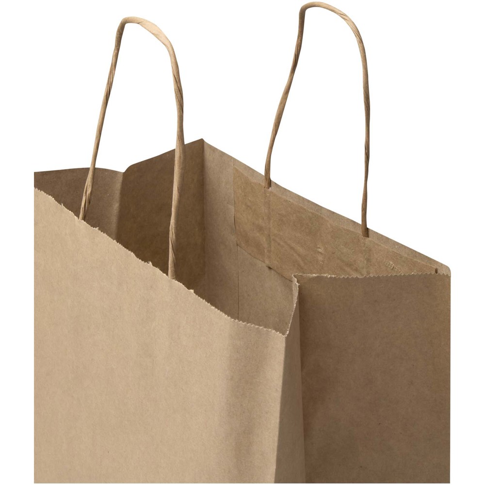 Kraft papieren tas 80–90 g/m² met gedraaide handvatten – 25 x 15 x 32 cm