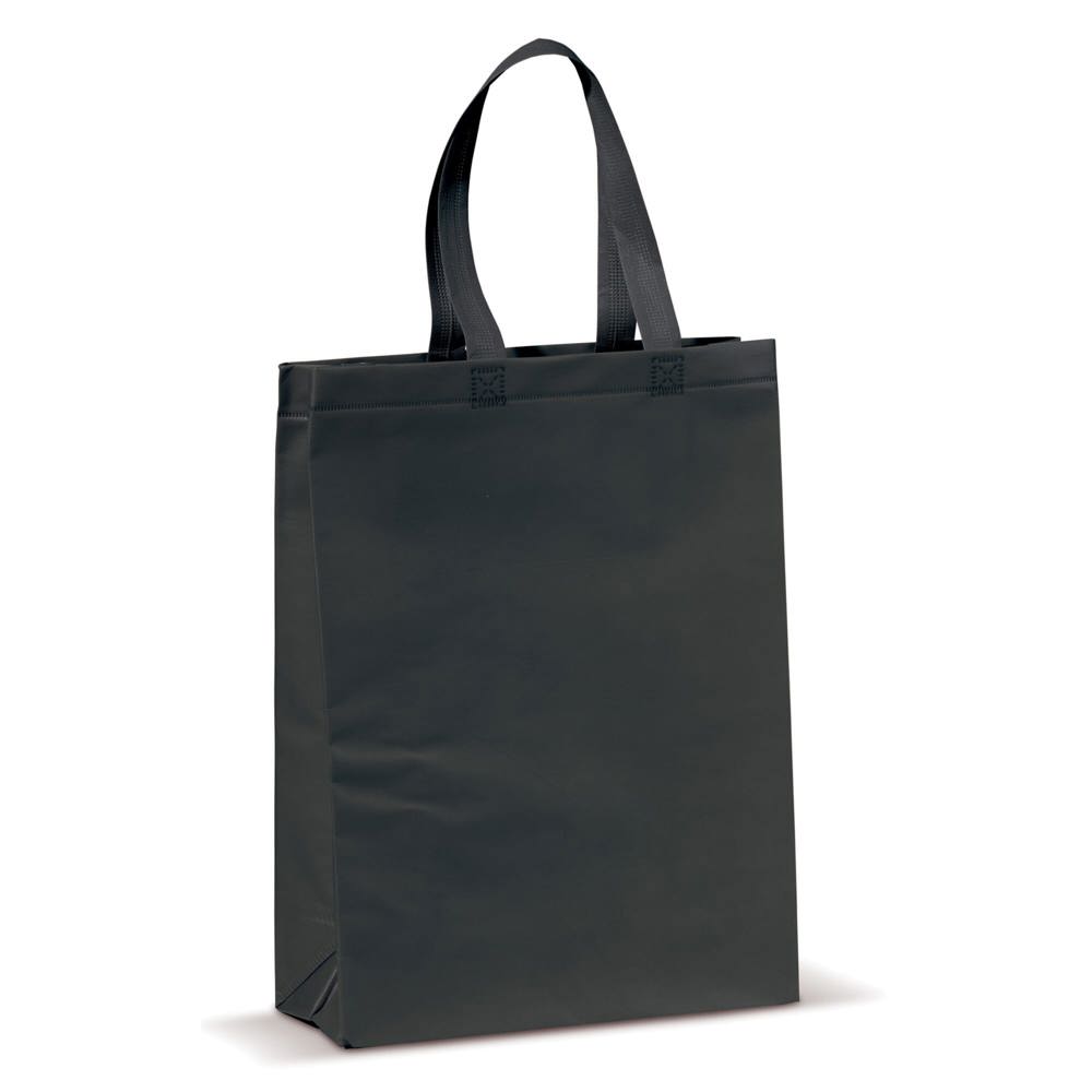 Draagtas gelamineerd non-woven medium 105g/m² - Zwart