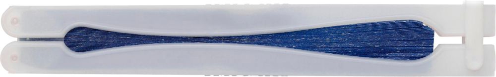 Handwaaier Dylan | Papier | Wit handvat - blauw