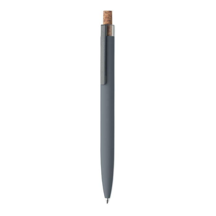 BERGAMO + - Gerecyclede aluminium pen - Steengrijs