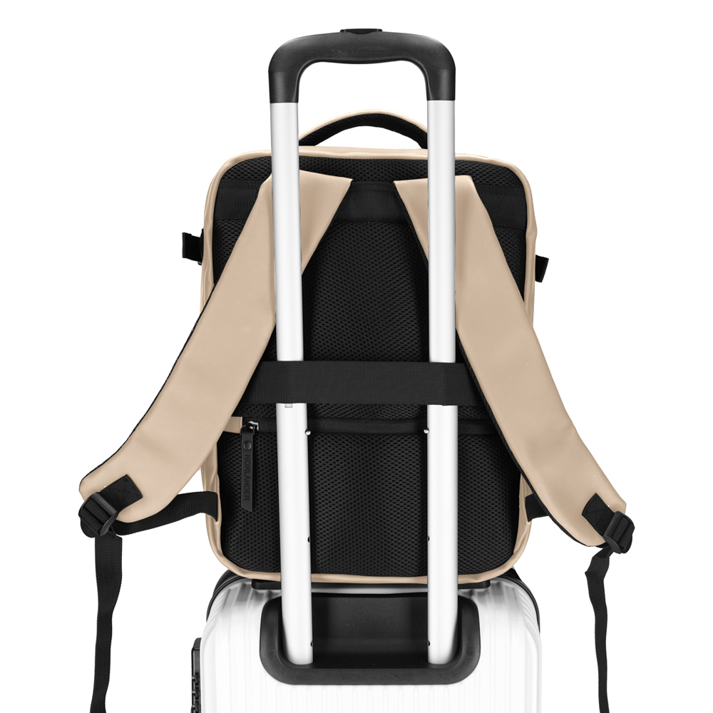 NORLÄNDER Dull PU Underseater Rugtas Eco Lining Taupe