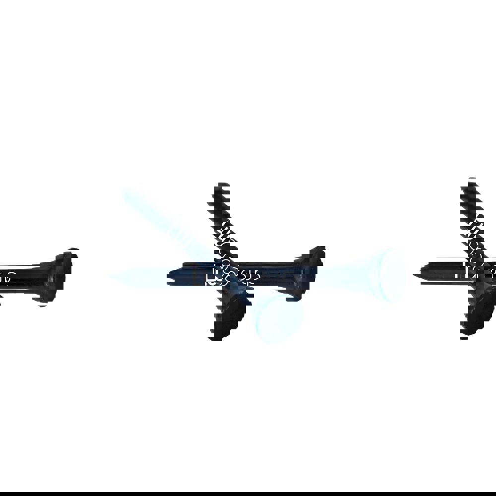 Bamboe houten tee 70 mm - donkerblauw