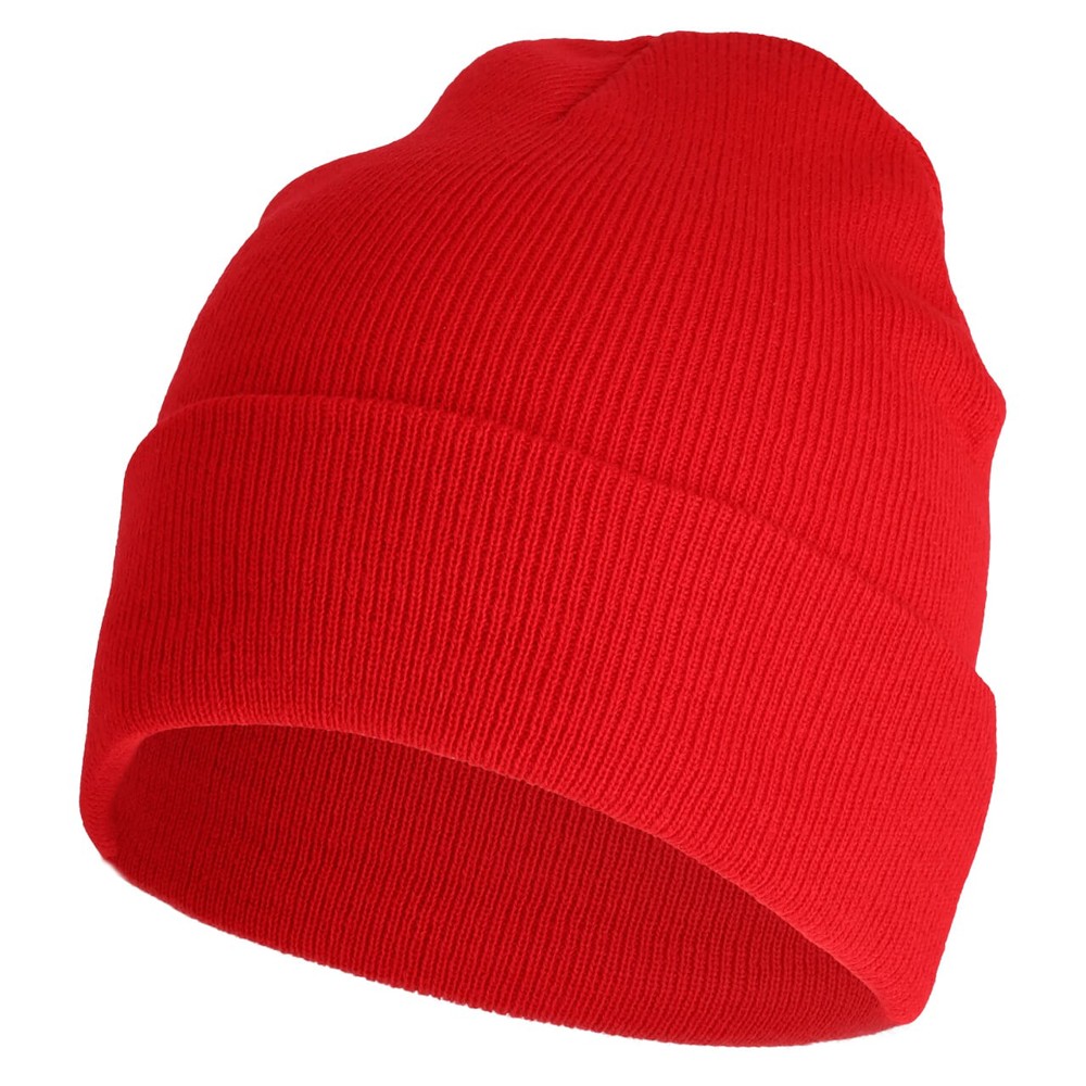 Nilton's Gebreide muts met fleece - Rood (PMS 199c) / Rood