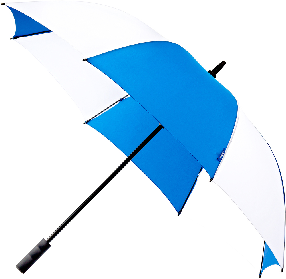 FALCONE - Golfparaplu - Automaat - Windproof - 120 cm - Kobalt blauw / Wit (± PMS 293C / Wit)