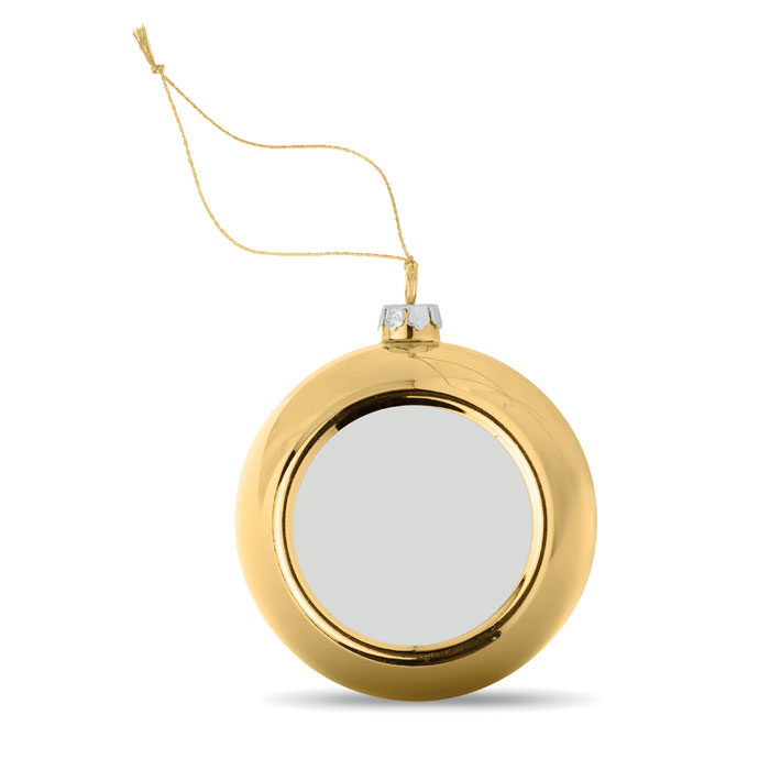 HAPPY BALL - Sublimatie Kerstbal - Goud