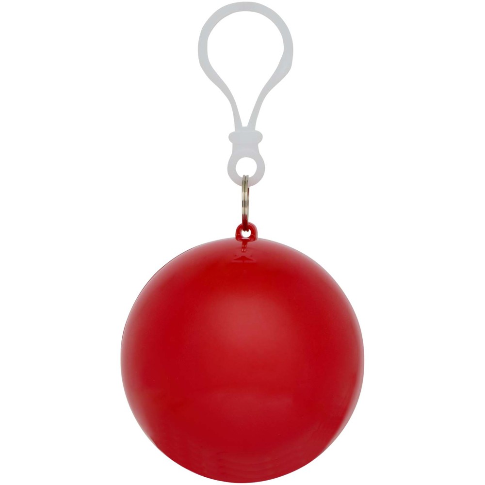 Fog poncho in ronde plastic verpakking met karabijnhaak