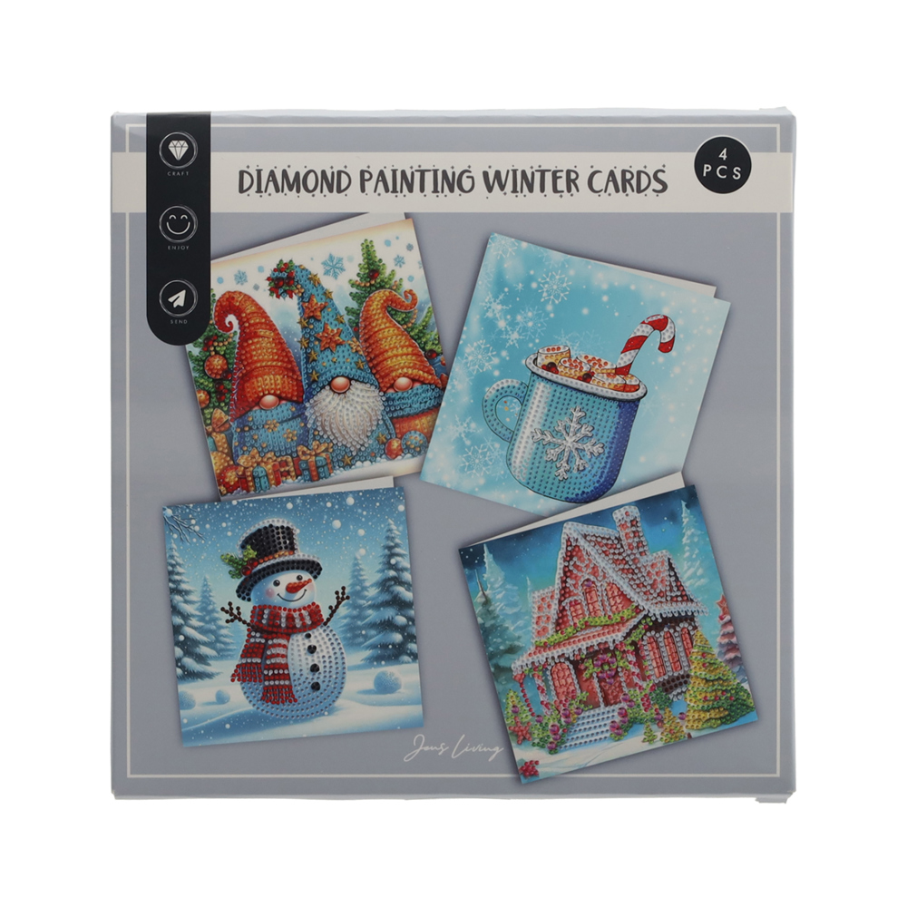 JENS Living Diamond Painting Winterkaarten /4