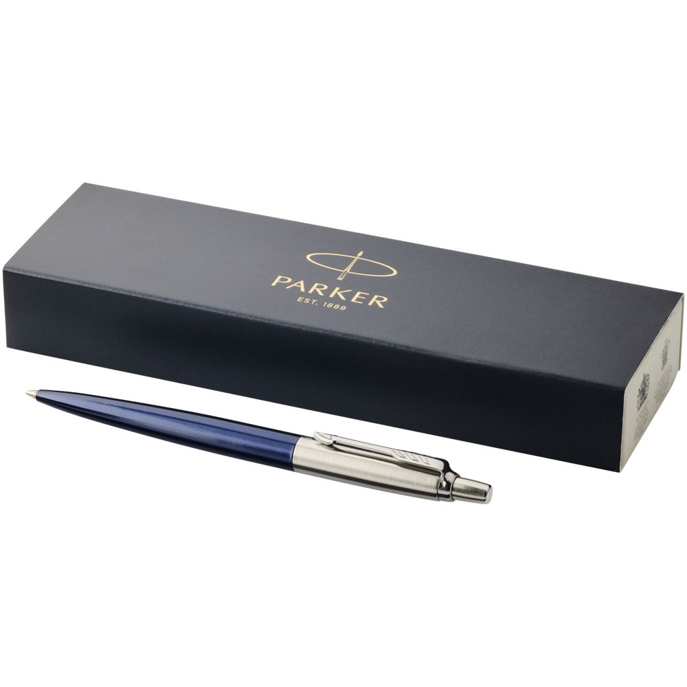 Parker Jotter balpen Bond Street (blauwe inkt) - Marineblauw, Zilver