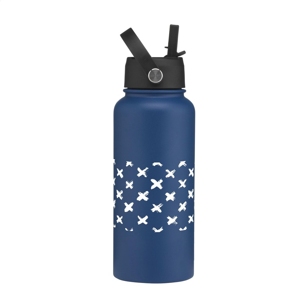 Eddy RCS Recycled Steel Bottle 900 ml thermosfles - ocean blue (± PMS 2188C)