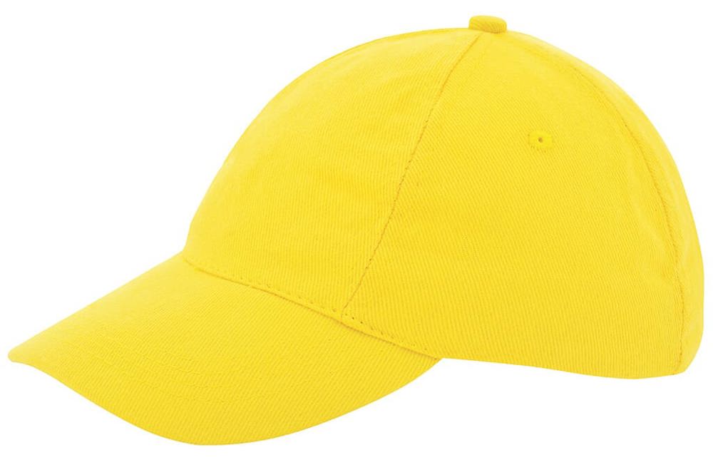 Nilton's Kinder Brushed Promo Cap, 260 g/m² - Geel (PMS 101c) / Geel