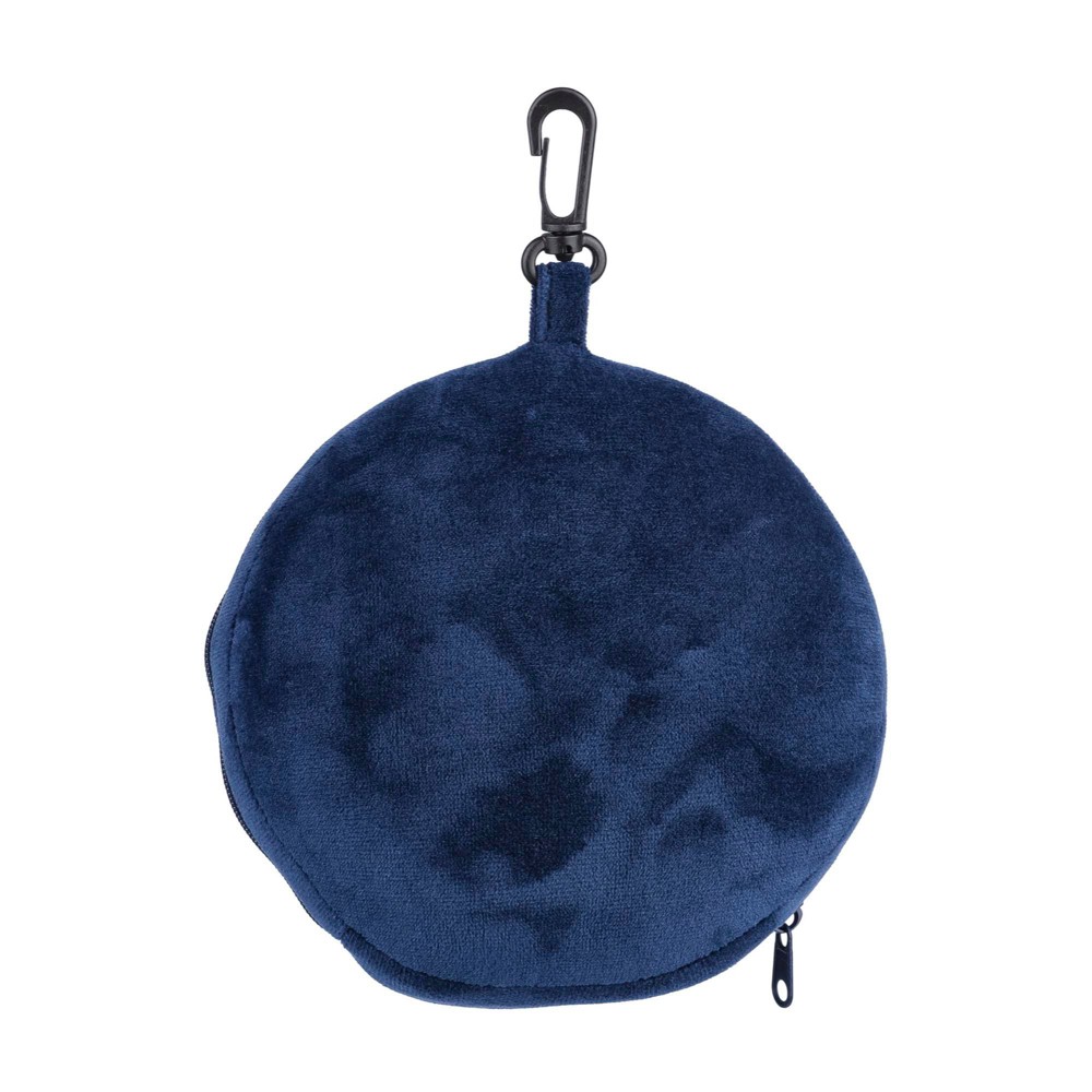 Reiskussen Leontine | 2-in-1 met slaapmasker - Blauw