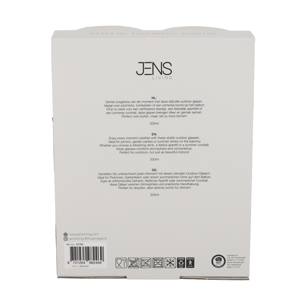 JENS Living Outdoor Champagneglazen Amber /2