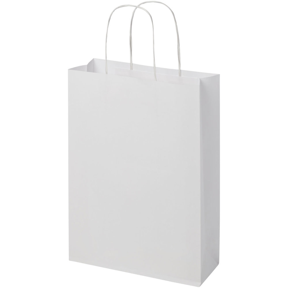 Papieren tas 120 g/m2 gemaakt van kraftpapier met gedraaide handgrepen - 24 x 9 x 32 cm