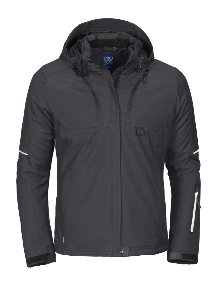 3412 DAMES SOFTSHELL JAS - Grijs