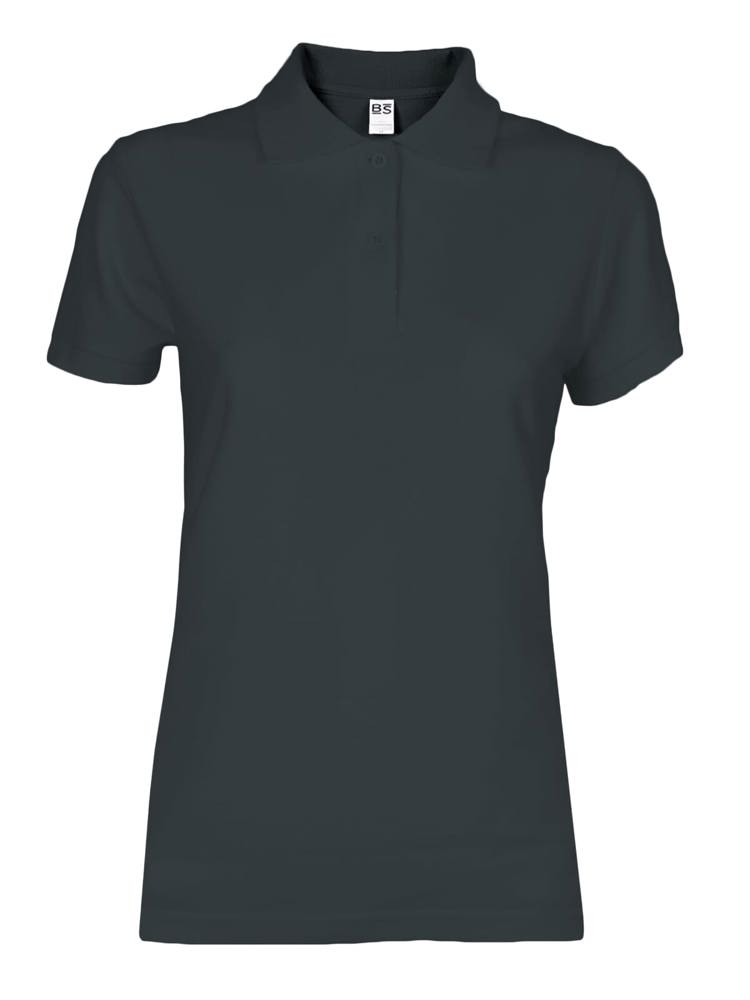 BS Evolution dames polo, 180 gr/m² - Donkergrijs (PMS 7540C)