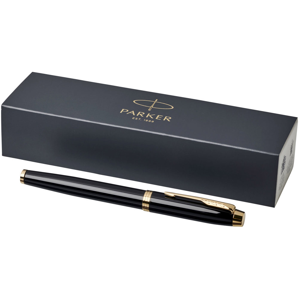 Parker IM vulpen (blauwe inkt) - Zwart, Goud