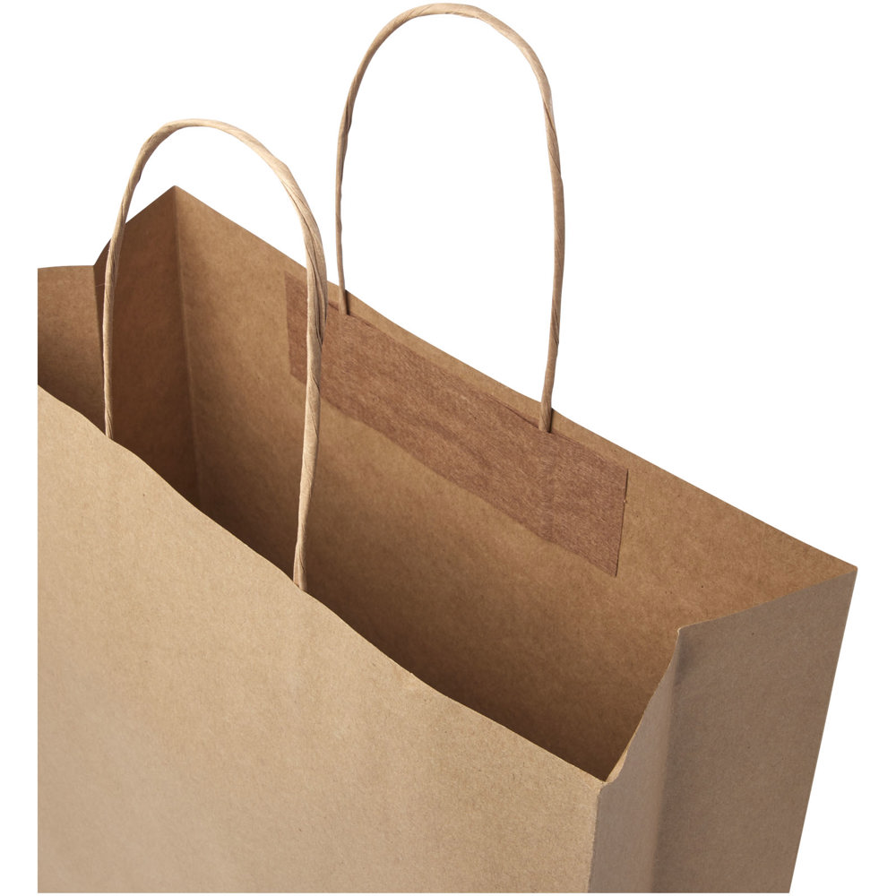 Papieren tas 120 g/m2 gemaakt van kraftpapier met gedraaide handgrepen - 31 x 12 x 41 cm