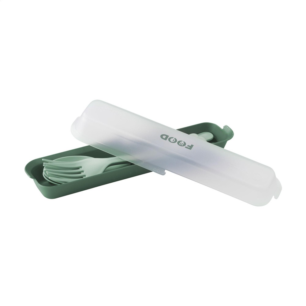Circulware Outdoor 6-piece Bestekset - donkergroen