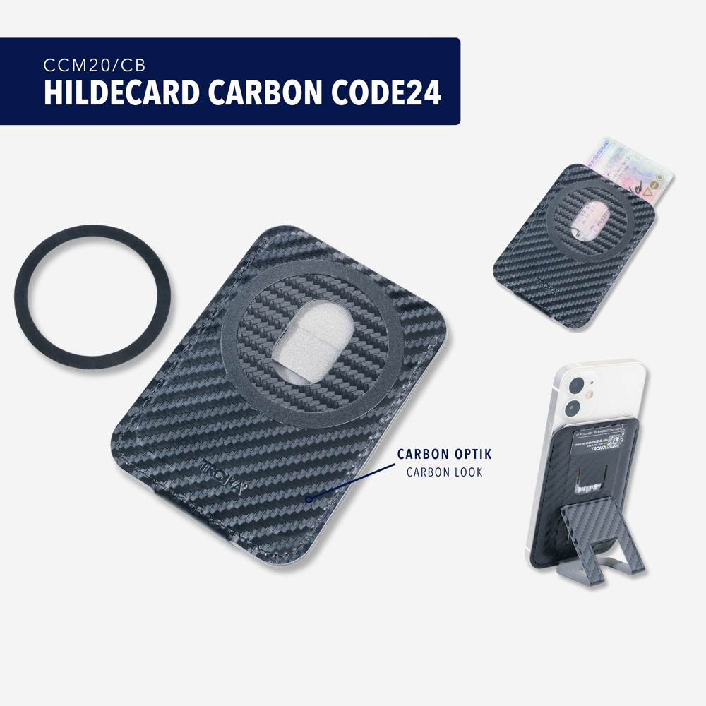 TROIKA Kaart etui HILDECARD CARBON CODE24