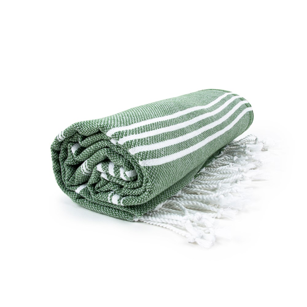 Hamam Sultan Towel - Olijfgroen/Wit