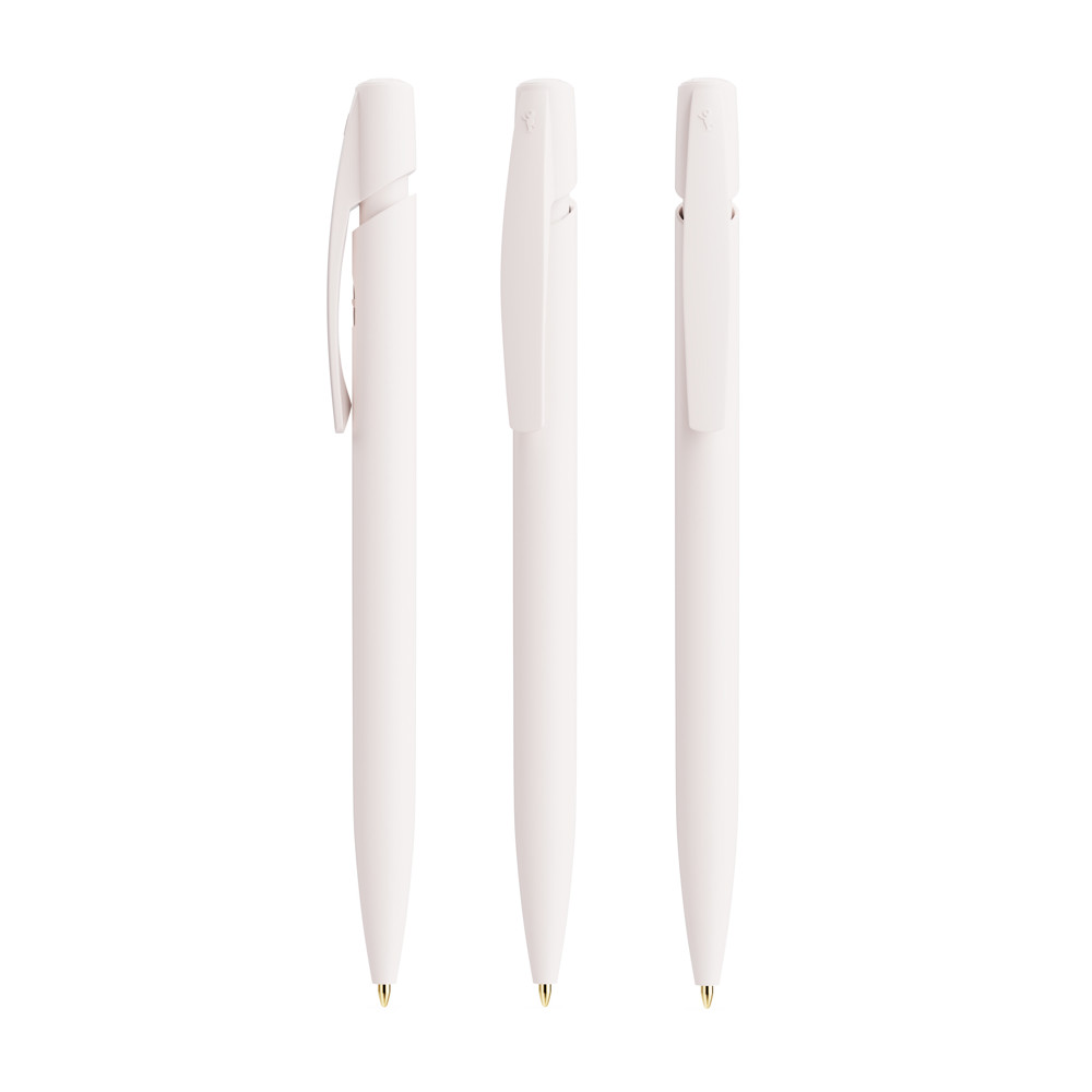 BIC® Media Clic Ecolutions® balpen - Wit Gerecycleerd Blauwe Inkt