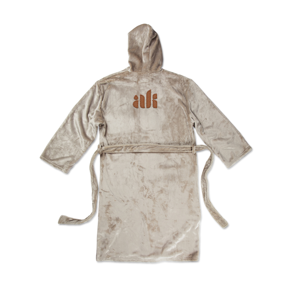 VINGA Louis luxe pluche RPET badjas maat S/M