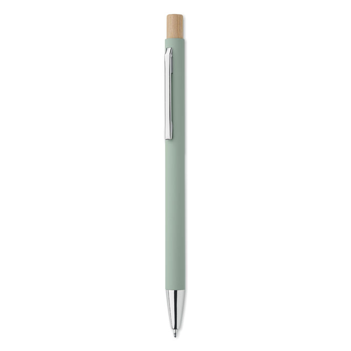 BERGAMO - Gerecyclede aluminium balpen - Mintgroen