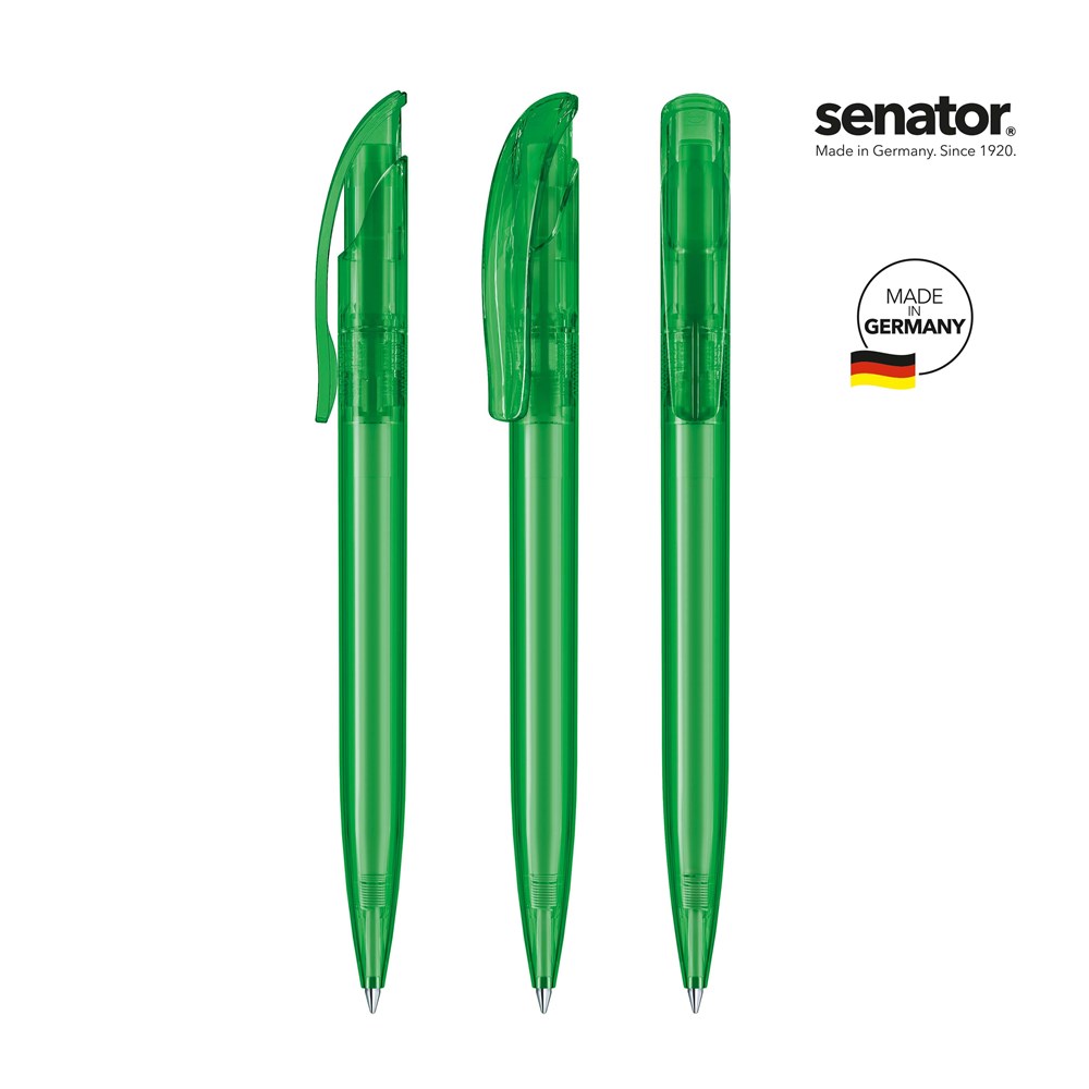 senator® Challenger Clear  retractable pen - groen 347