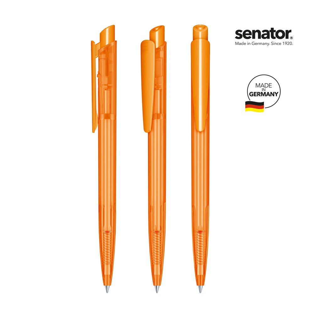 senator® Dart Clear  retractable pen - oranje 151