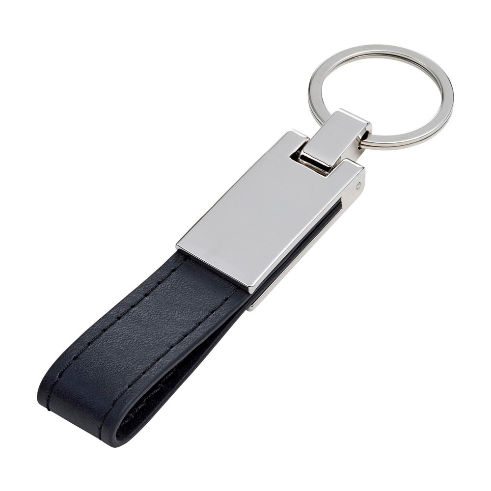 Sleutelhanger Keon | Staal en synthetisch leer