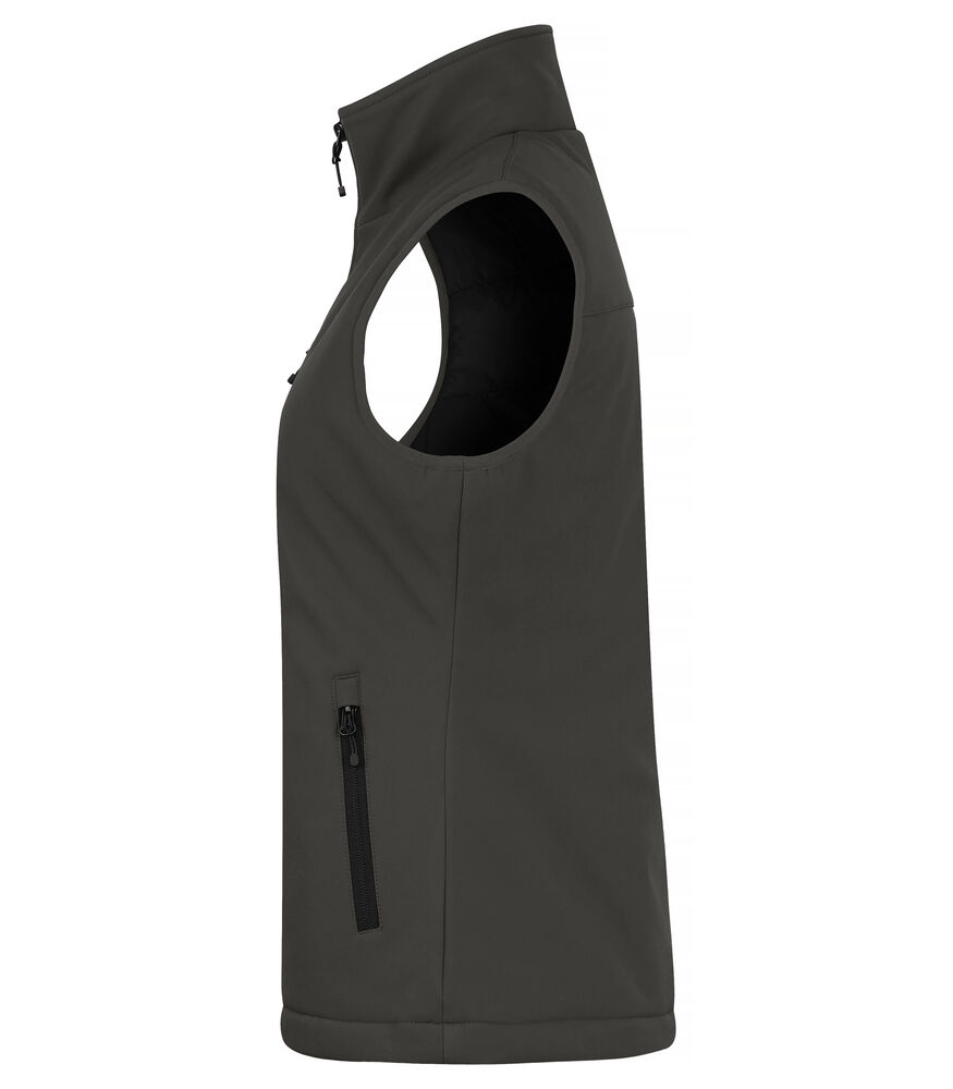 Clique - Padded Softshell Vest Women Donkergrijs M