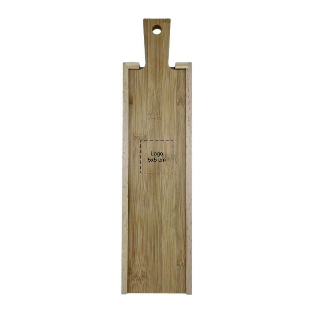 Wijnkist met schuifdeksel plank 1-vaks