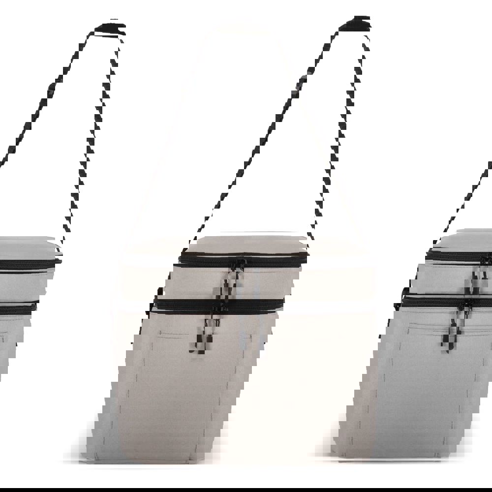 600D gerecycled PET koeltas met twee vakken 30 x 20 x 25 cm 12 L