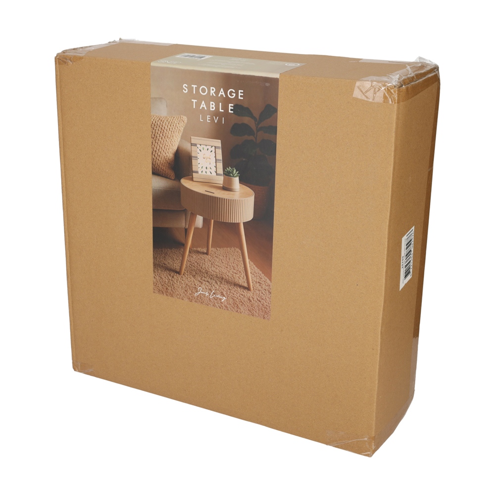 JENS Living Opberg Bijzettafel Levi Taupe