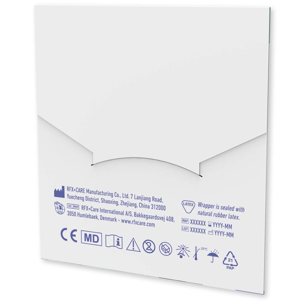 Set van 6 pleisters tegen oneffenheden, in een full colour bedrukbare papieren envelop