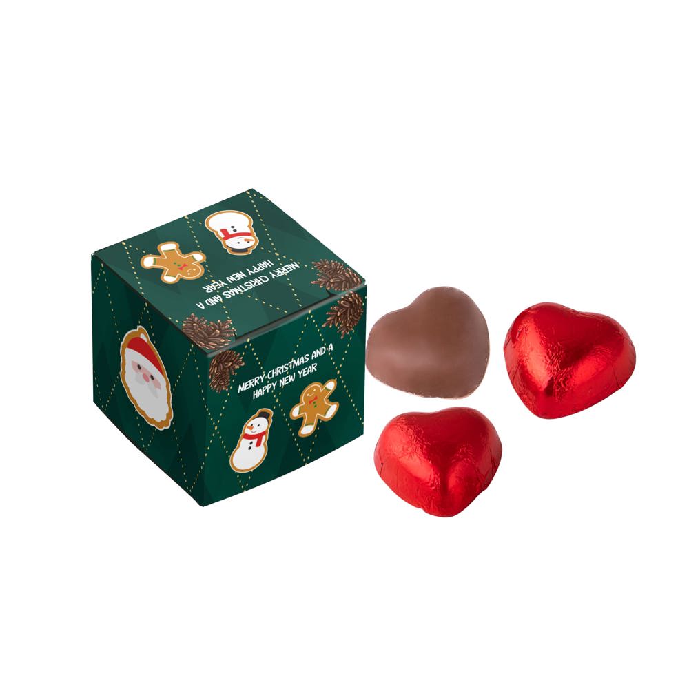 Doosje met choco hartjes